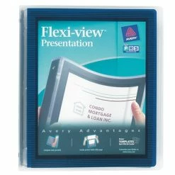 Best deal ⌛ Binders Avery Flexi-View 1" 3-Ring View Binder, Navy Blue (17685) 🥰