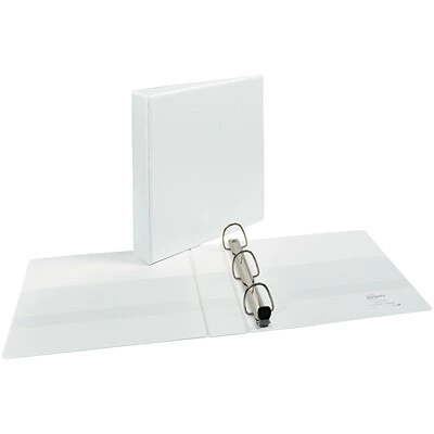 Coupon 🛒 Binders Avery Heavy Duty 1 1/2" 3-Ring View Binder, White, 12/Pack (79195CT) 💯 - Image 3