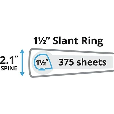 Coupon 🛒 Binders Avery Heavy Duty 1 1/2" 3-Ring View Binder, White, 12/Pack (79195CT) 💯 - Image 5