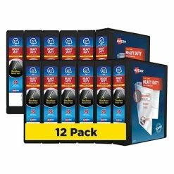Brand new โ๏ธ Binders Avery Heavy Duty 1 1/2" 3-Ring View Binder, Black, 12/Pack (79695CT) ๐