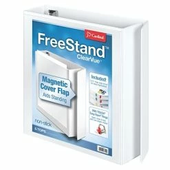 Hot Sale ✔️ Binders Cardinal 2" Slant D-Ring Free-Standing View Binder, White (43120) 🤩