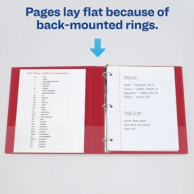 Flash Sale โ Binders Avery Heavy-Duty 1" 3-Ring View Binder, Red (79170) ๐คฉ - Image 8