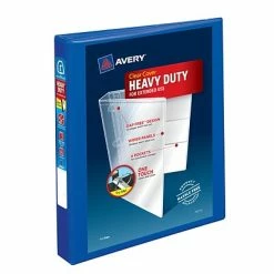 Coupon 😉 Binders Avery Heavy-Duty View Binder, 1" One Touch Slant Rings, 275 Sheet Capacity, DuraHinge, Pacific Blue (79772) 🔔
