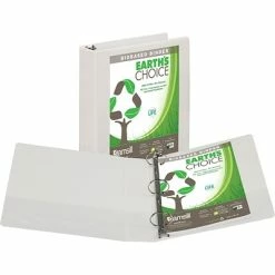 Outlet 🥰 Binders Samsill Earth’s Choice Biobased 2" 3-Ring View Binder, White (SAM18967) ⭐