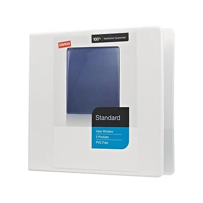 Best reviews of 😀 Staples Binders Standard 4" 3 Ring View Binder With D-Rings, White (26358-CC) ❤️ - Image 2