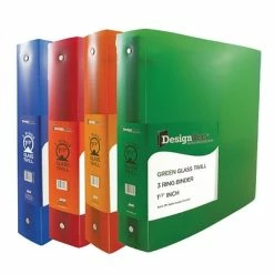 Best deal ❤️ Binders JAM Paper Designders 1 1/2" 3-Ring Flexible Poly Binder, Assorted Colors, 4/Box (762T15ASSRT) 🎉