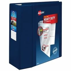 Best reviews of 🎉 Binders Avery Heavy-Duty 5" 3-Ring View Binder, Navy Blue (79806) 🛒