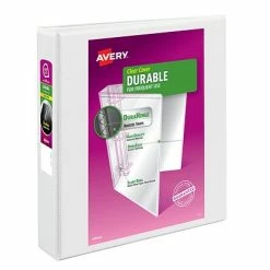 Cheap ๐ Binders Avery Durable Standard 1 1/2" 3-Ring View Binder, White (09401) ๐