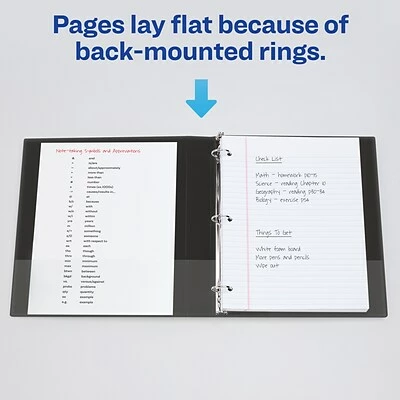 Cheap ✔️ Binders Avery Mini Durable 1" 3-Ring Non-View Binder, Black (27257) 🎉 - Image 4