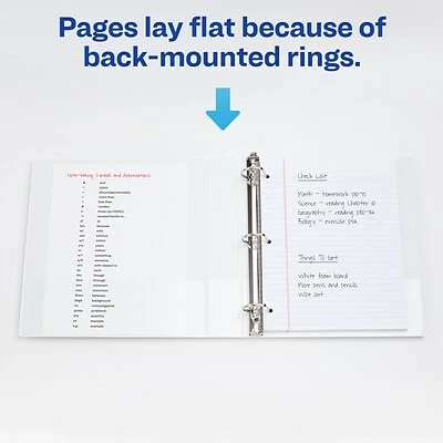 Best deal 🤩 Binders Avery Durable Standard 2" 3-Ring View Binder, White (09501) ❤️ - Image 7