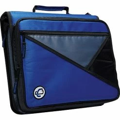 Buy ๐ Binders Case It 2" 3-Ring Zipper Binder, Blue/Gray (LT007BLU) ๐