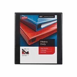 Discount 💯 Staples Binders Heavy Duty 1/2" 3 Ring View Binder With D-Rings, Black (56230-CC/26317) ✔️