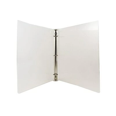 New 😉 Binders JAM PAPER Plastic 1" 3-Ring Binder, Clear (751T1CL) 🔥 - Image 4