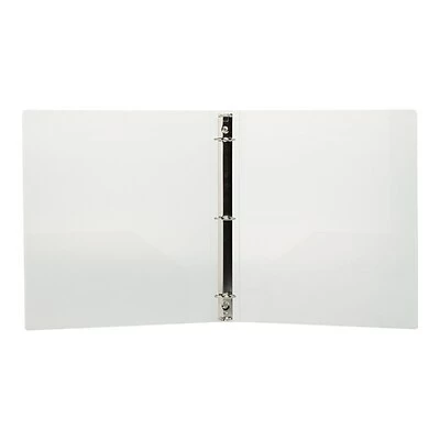 New 😉 Binders JAM PAPER Plastic 1" 3-Ring Binder, Clear (751T1CL) 🔥 - Image 5