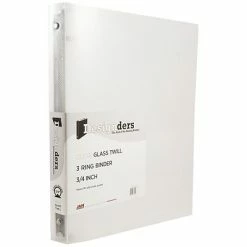 Hot Sale ๐ Binders JAM Paper Designders 3/4" 3-Ring Flexible Poly Binder, Clear Glass Twill (750T1d) โจ