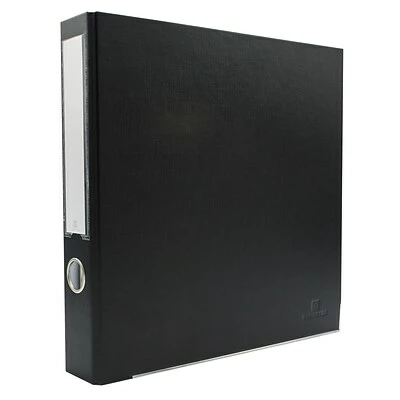 Deals 🔥 Binders Bindertek Premium 2" 3-Ring Binder, Black (3SLN-BK) 😍