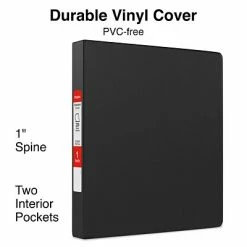 Hot Sale ✨ Staples Binders Standard 1" 3 Ring Non View Binder With D-Rings, Black (26407-CC) 🤩