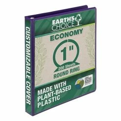Top 10 ✨ Binders Samsill Earth's Choice Biobased Economy 1" 3-Ring View Binder, Purple (SAM17338) ⌛