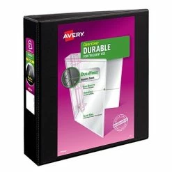Best Pirce 🛒 Binders Avery Durable Standard 2" 3-Ring View Binder, Black (09500) 🧨