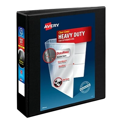 Coupon ๐ฅ Binders Avery Slant-D Heavy Duty 2" 3-Ring View Binder, Black (05500) ๐