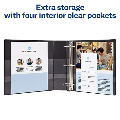 Coupon ๐ฅ Binders Avery Slant-D Heavy Duty 2" 3-Ring View Binder, Black (05500) ๐ - Image 6