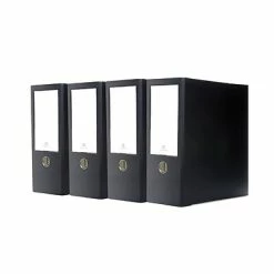 Cheapest ✔️ Binders Bindertek Premium 4" 3-Ring High Capacity Binder, Black, 4/Pack (3XLPACK-BK) ✔️