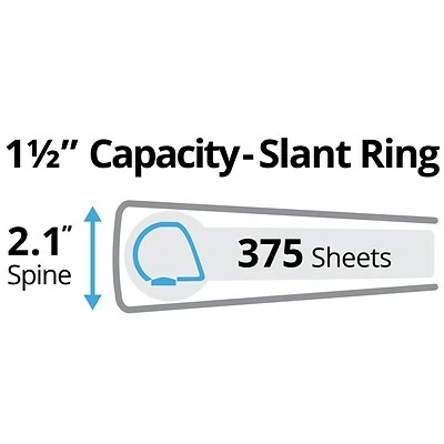 Deals ๐ Binders Avery Durable 1 1/2" 3-Ring Non-View Binder, Blue (27351) ๐ - Image 2