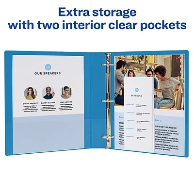 Deals ๐ Binders Avery Durable 1 1/2" 3-Ring Non-View Binder, Blue (27351) ๐ - Image 4