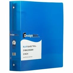 Promo ๐ Binders JAM Paper Designders 2" 3-Ring Flexible Poly Binder, Blue Glass Twill (820T2BU) ๐งจ