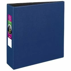 Buy ✨ Binders Avery Durable 3" 3-Ring Non-View Binder, DuraHinge, Blue (27651) 👍