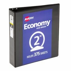Best reviews of 🥰 Binders Avery Economy 2" 3-Ring View Binder, Black (05730) 🤩