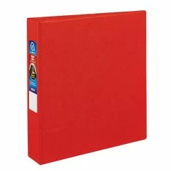 Discount 🧨 Binders Avery Heavy Duty 1.5" One Touch EZD 3-Ring Non-View Binder With DuraHinge, Red (79585) 🛒