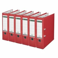 Top 10 🔔 Leitz Premium 3" 2-Ring A4 Sized European Binders, Red, 6/Pack (1010PACK-RD) 🤩