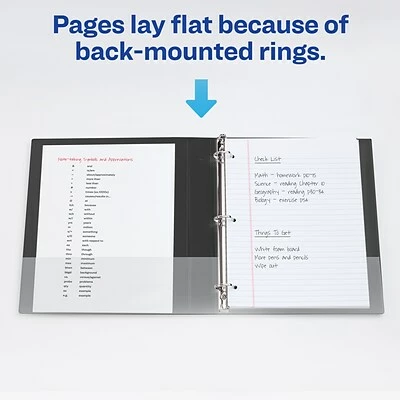 Discount 🧨 Binders Avery Heavy-Duty 1" 3-Ring Non-View Binder, Black (79989) 👏 - Image 7