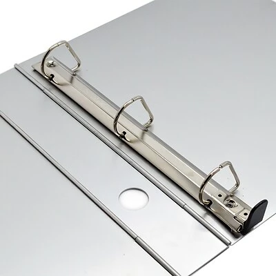 Cheapest 👏 Binders Bindertek Heavy Duty 3" 3-Ring Metal Binder, Silver (MTBIND-EF) 🔥 - Image 3