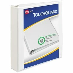 Hot Sale 😉 Binders Avery TouchGuard Protection Heavy Duty 1 1/2" 3-Ring View Binder, White (17142) 😍