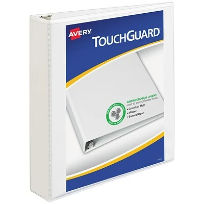 Hot Sale 😉 Binders Avery TouchGuard Protection Heavy Duty 1 1/2" 3-Ring View Binder, White (17142) 😍