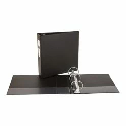 Flash Sale 😀 Binders Avery Economy 3" 3-Ring Non-View Binder, Black (03602) 🎉