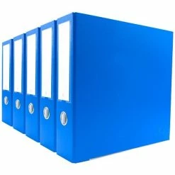 Cheapest ❤️ Binders Bindertek Premium 3" 3-Ring Binder, Ocean Blue, 5/Pack (3EFPACK-OB) 😀