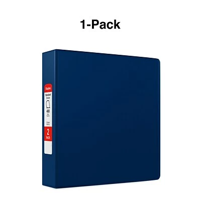 Coupon 💯 Staples Binders Standard 2" 3 Ring Non View Binder With D-Rings, Blue (26418-CC) 😀 - Image 6