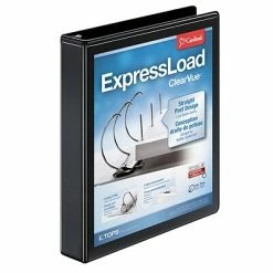 Best Sale 🔥 Binders Cardinal ExpressLoad ClearVue 1.5" 3-Ring View Binder, Black (CRD 49111) ✨