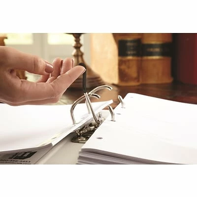 Outlet 😍 Binders Bindertek Premium 2" 2-Ring Mini Binder, White (FFS-WH) 🥰 - Image 2