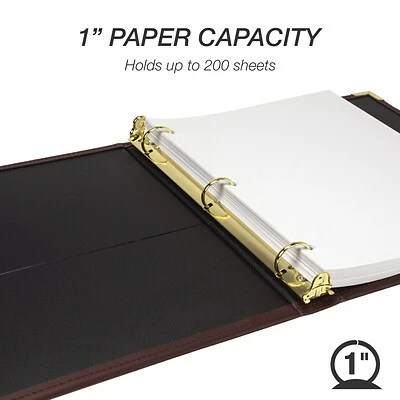 Wholesale 😉 Binders Samsill Classic Collection Executive Presentation 1" 3-Ring Binder, Burgundy (SAM15134) 🧨 - Image 2