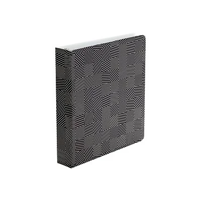 Cheap 🌟 Binders Oxford Labyrinth Standard 1 1/2" 3-Ring Fashion Binder, Black (42552) 🧨