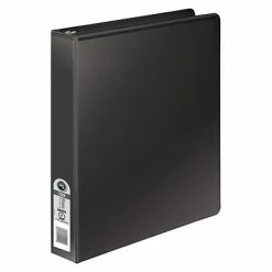 New 😀 Binders Wilson Jones 368 Basic 1" 3 Ring Non View Binder, Black (WLJ36814NB) ✔️