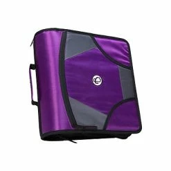 Best Pirce 🔥 Binders Case It King Sized Zip Tab 4" 3-Ring Zipper Binder, Purple (D186PUR) 🧨