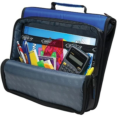 Deals 👍 Binders Case It 2" 3-Ring Zipper Binder, Purple/Gray (LT007PUR) ✔️ - Image 2