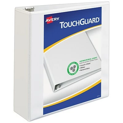 Best reviews of ⌛ Binders Avery TouchGuard Protection Heavy Duty 3" 3-Ring View Binder, White (17144) 🔔