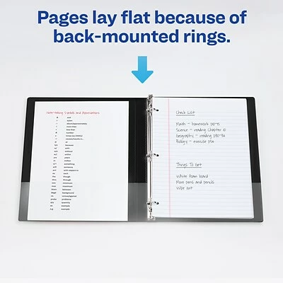 Buy ๐ฏ Binders Avery Heavy Duty 1/2" 3-Ring View Binder, Black (05233) ๐ - Image 7
