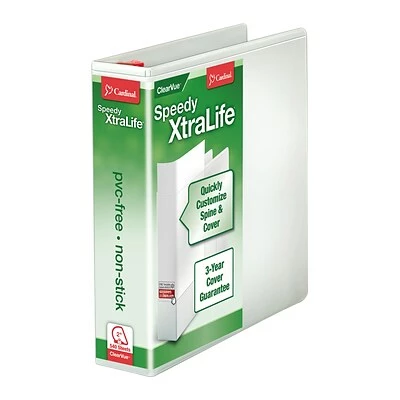 Cheap ❤️ Binders Cardinal XtraLife Speedy 2" View Binder, White (CRD59120) 🌟
